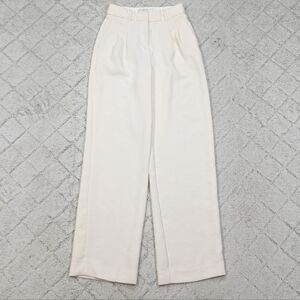 Wilfred Cream High-Waist Wide-Leg Pants